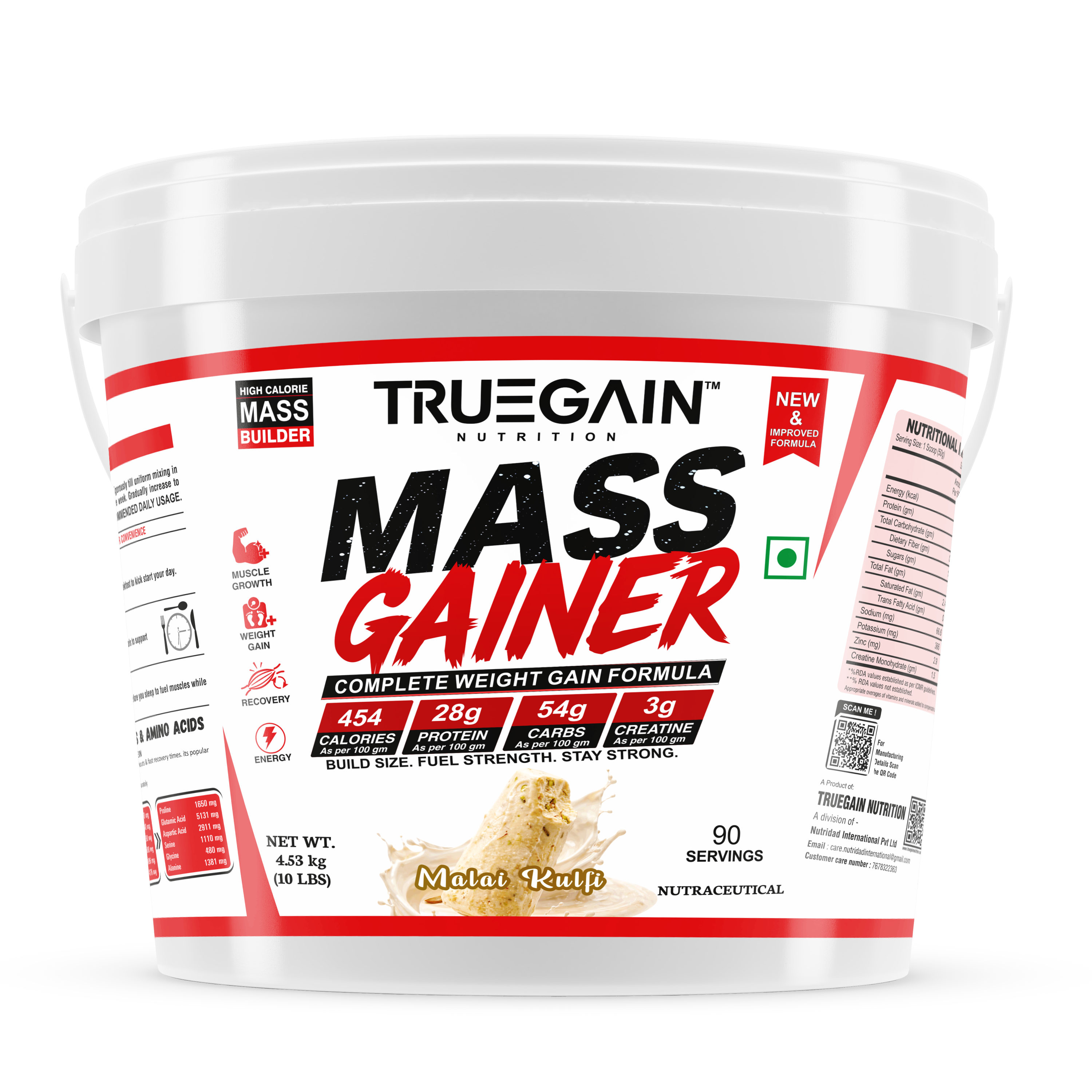 True Gain Mass Gainer Malai Kulfi 10 LBS